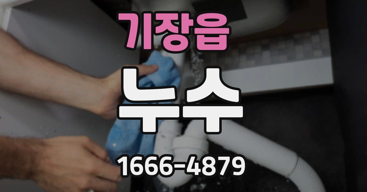 기장읍 누수