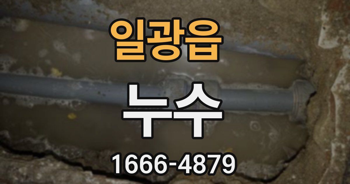 일광읍 누수