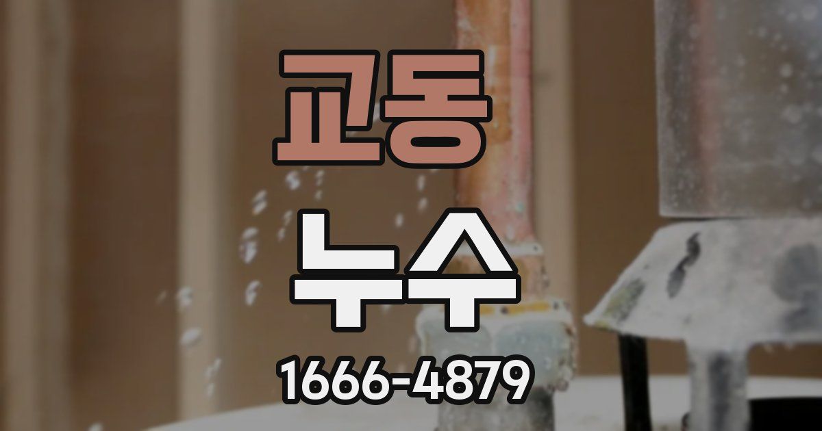 교동 누수