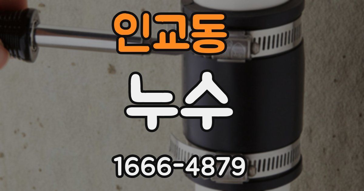 인교동 누수