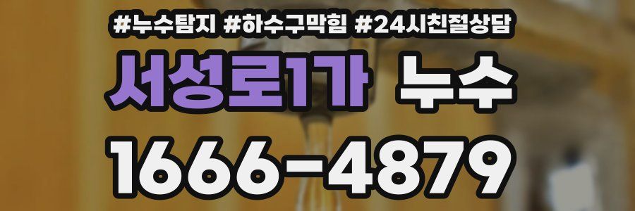 서성로1가 누수