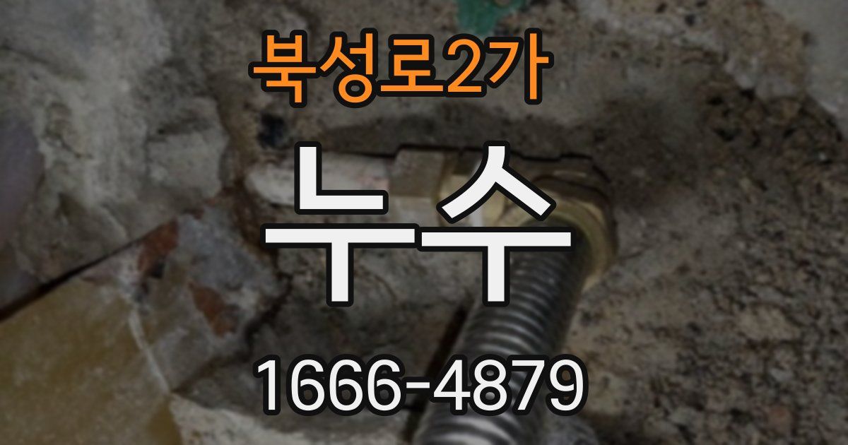 북성로2가 누수