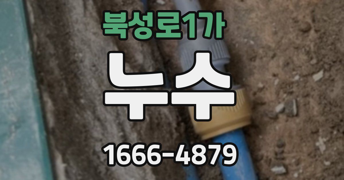 북성로1가 누수