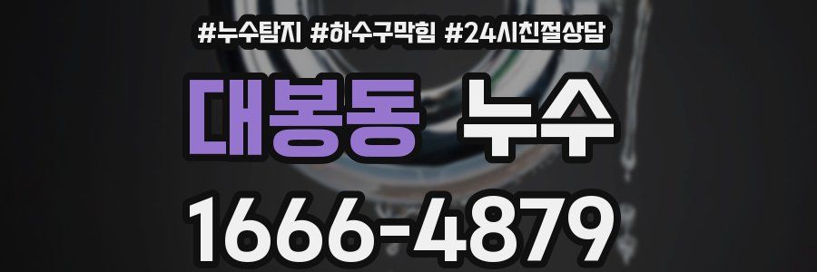 대봉동 누수