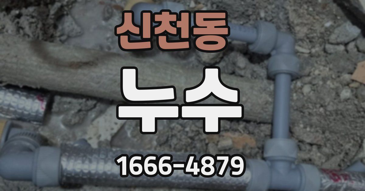 신천동 누수
