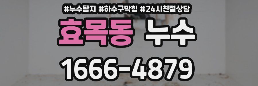 효목동 누수