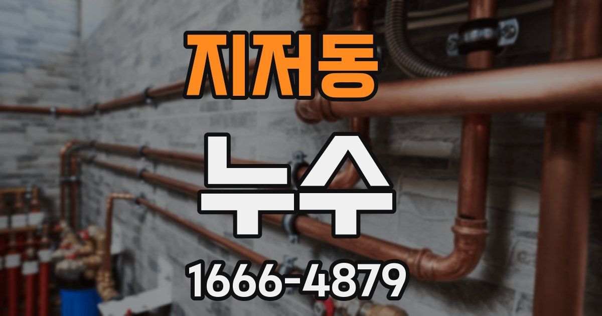 지저동 누수