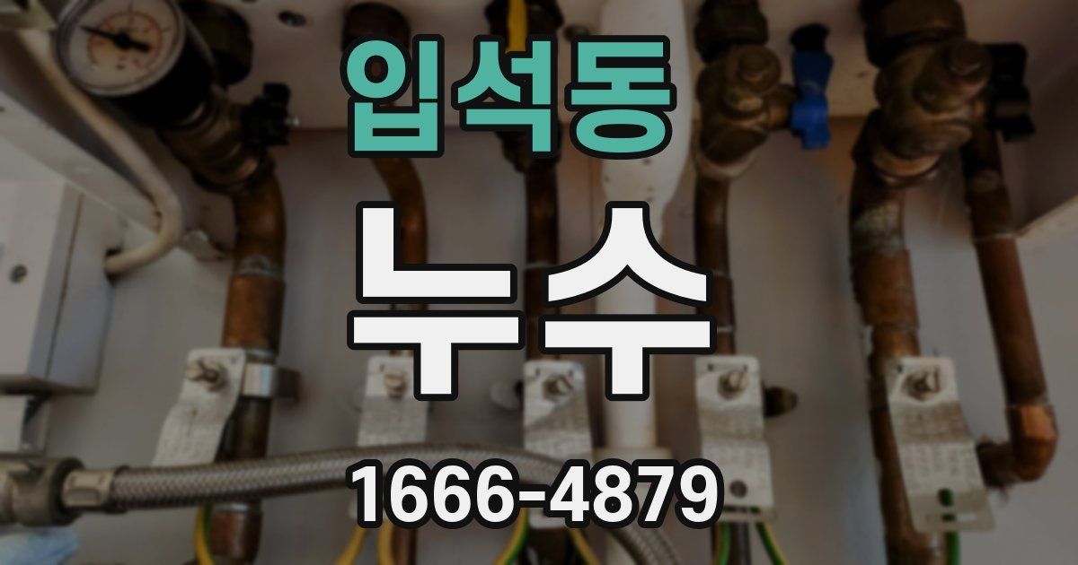 입석동 누수