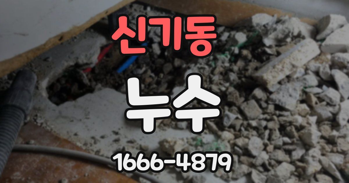 신기동 누수