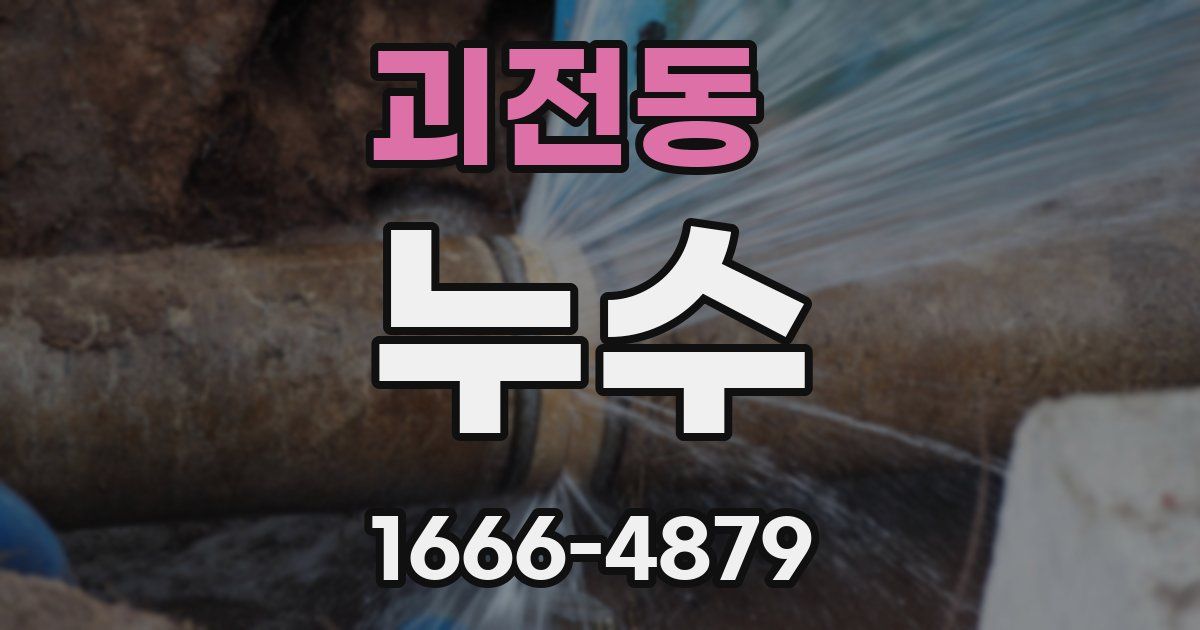 괴전동 누수