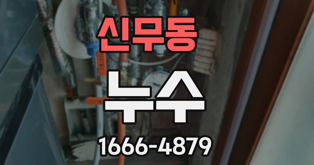 신무동 누수