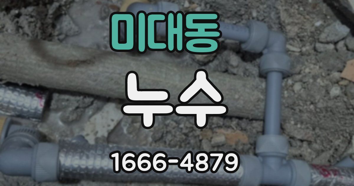 미대동 누수