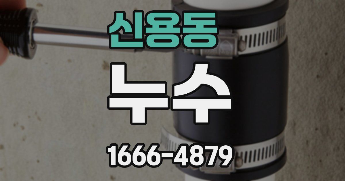 신용동 누수