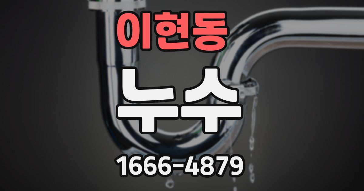 이현동 누수