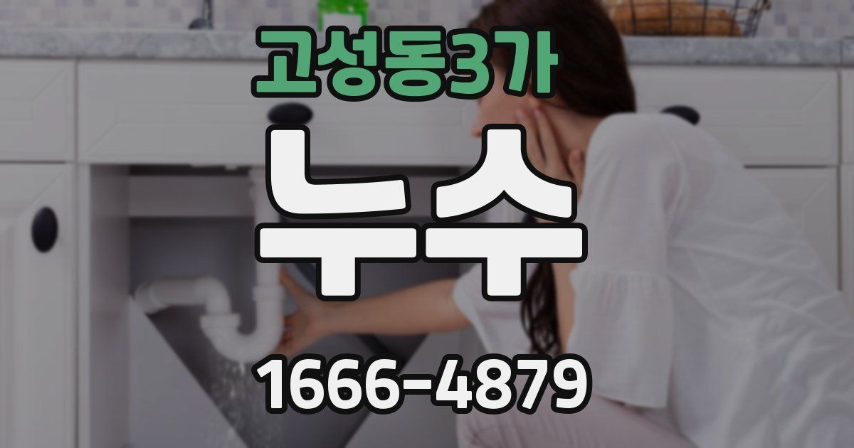 고성동3가 누수