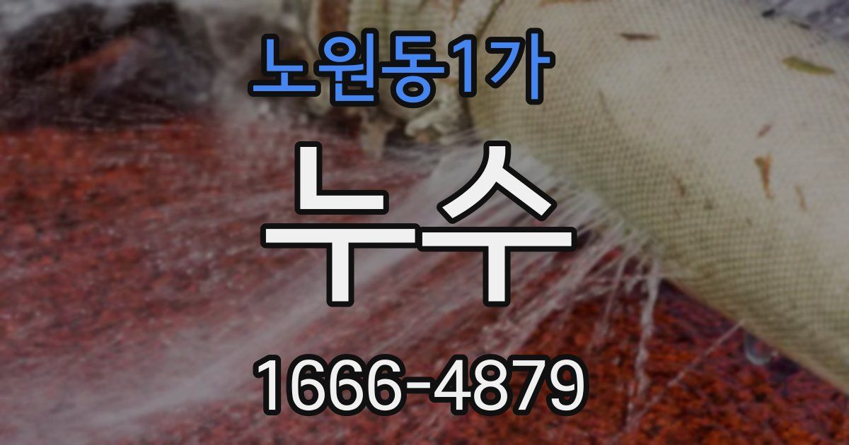 노원동1가 누수