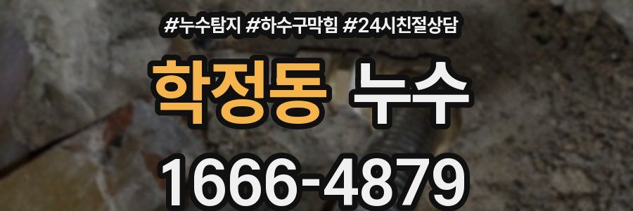 학정동 누수