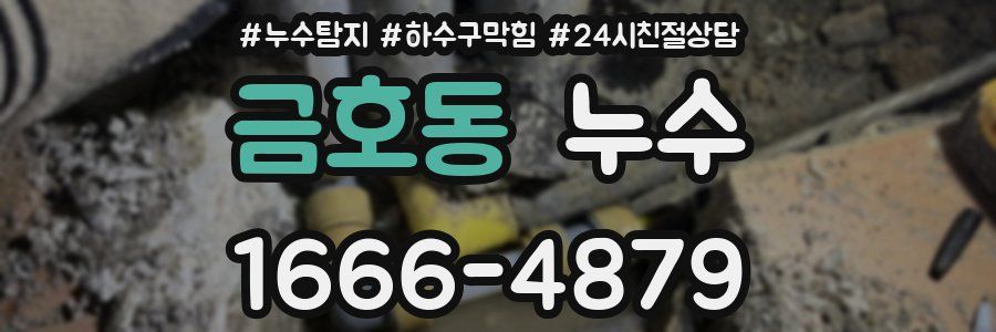 금호동 누수