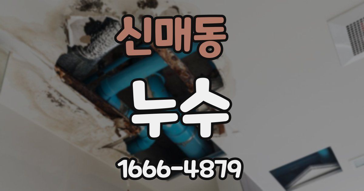 신매동 누수