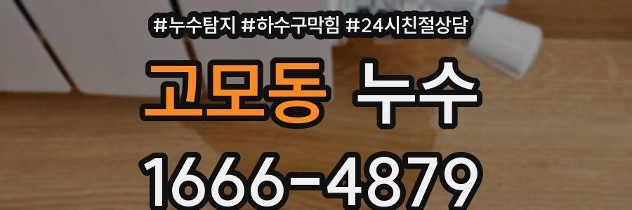고모동 누수