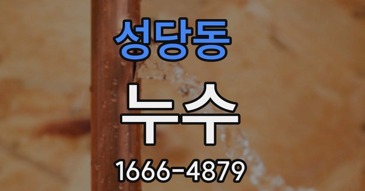 성당동 누수