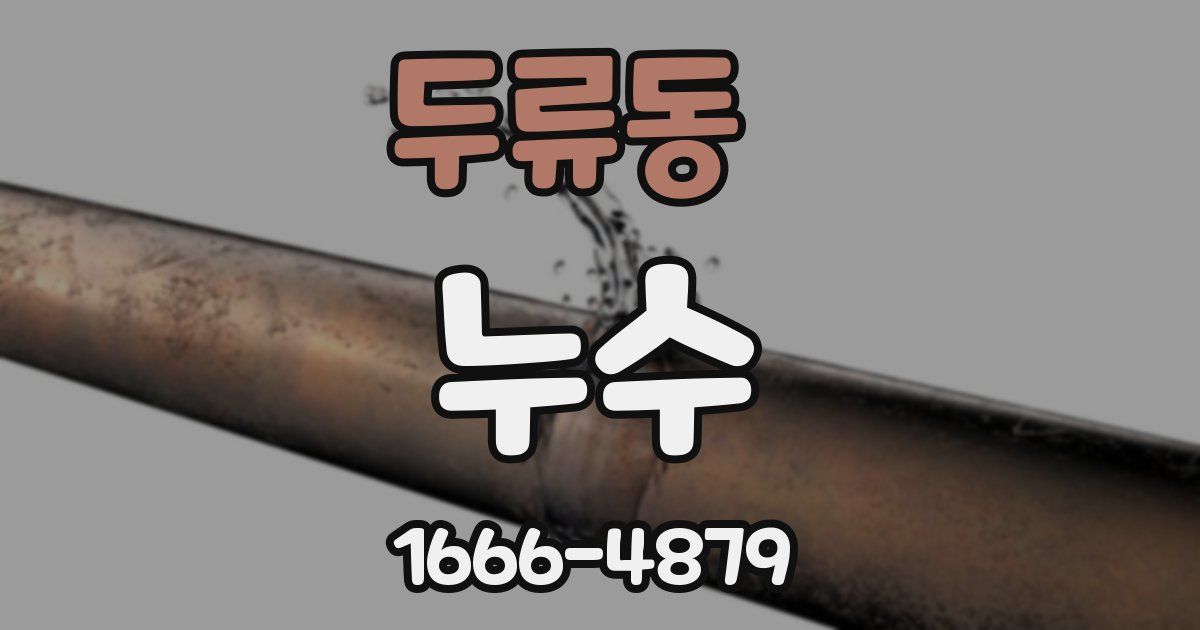 두류동 누수