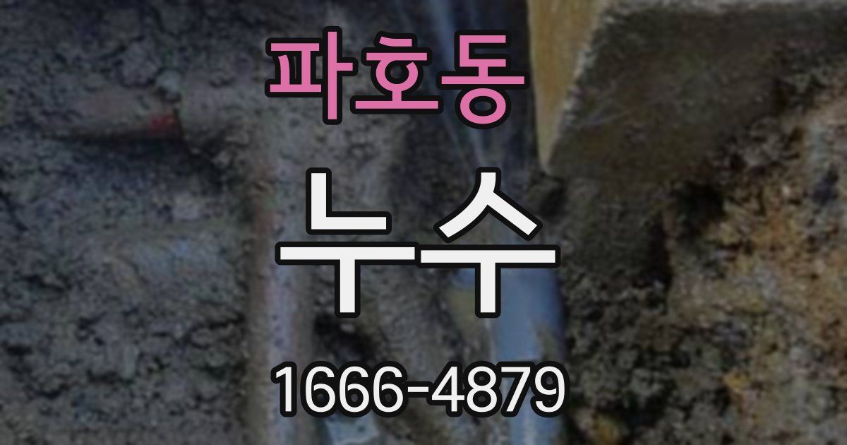 파호동 누수