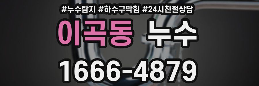 이곡동 누수