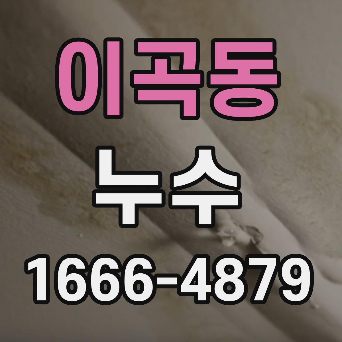 이곡동 누수