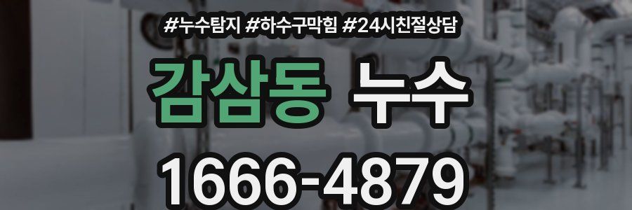 감삼동 누수