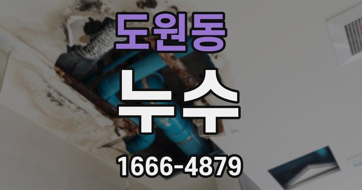 도원동 누수