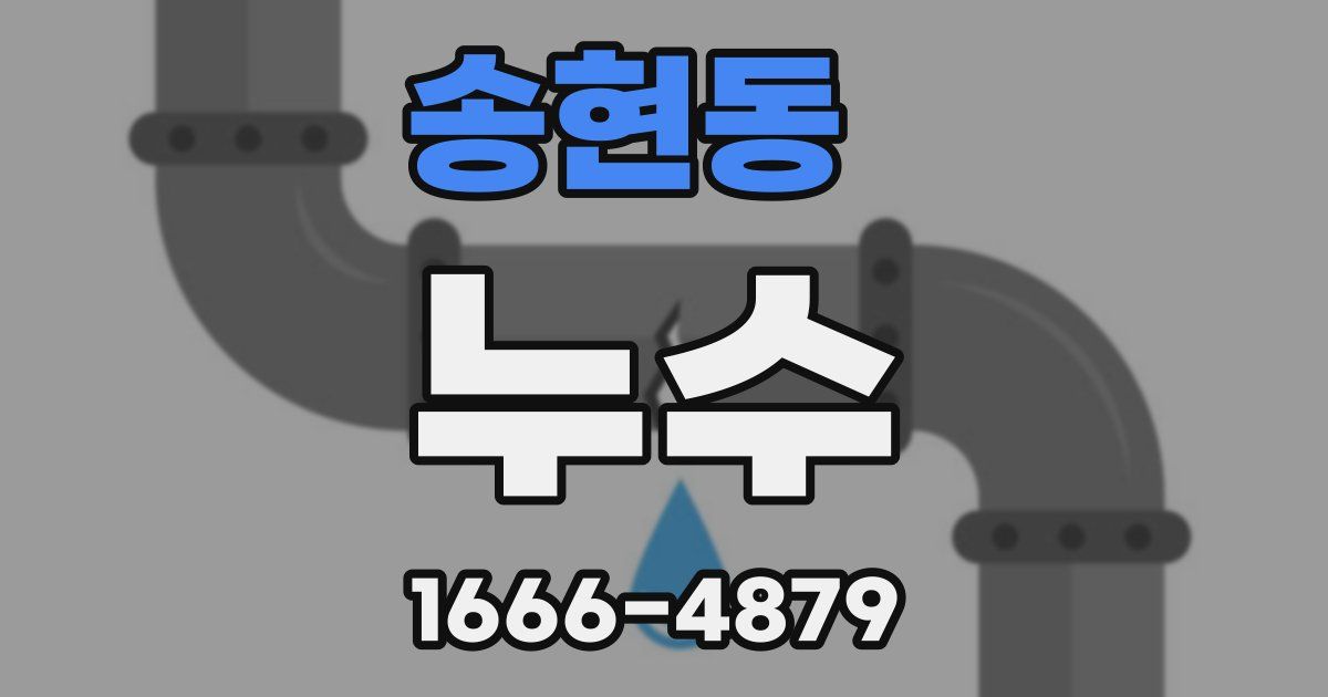 송현동 누수