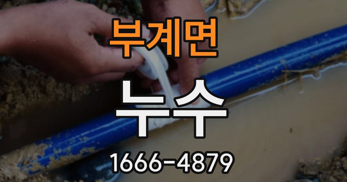 부계면 누수