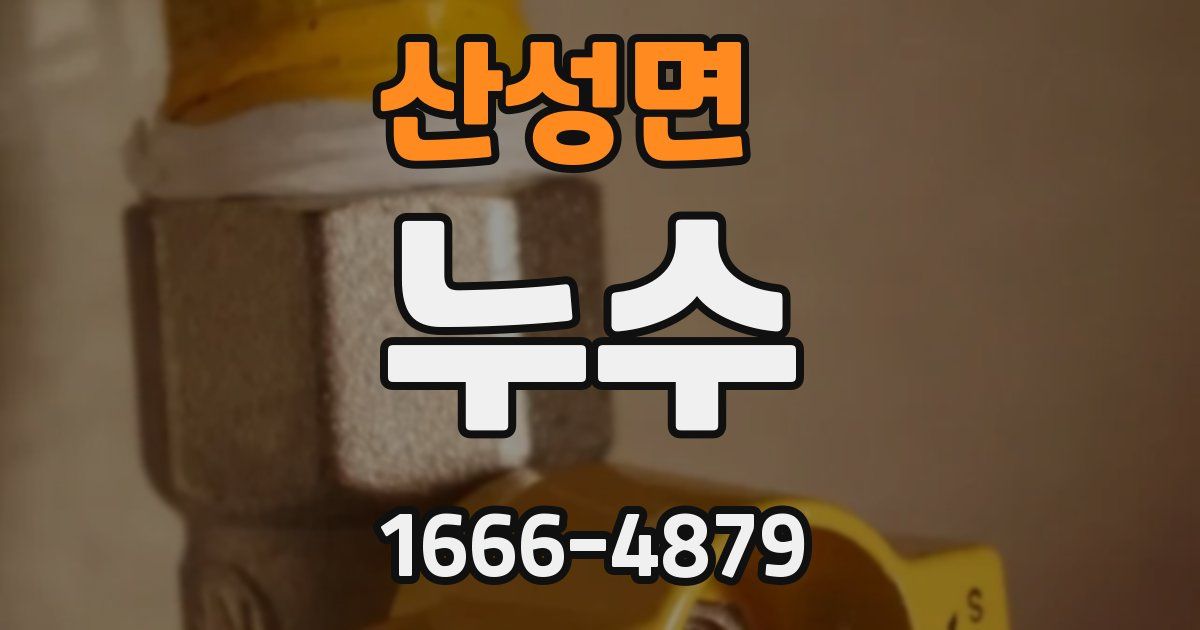 산성면 누수
