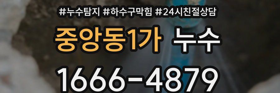 중앙동1가 누수