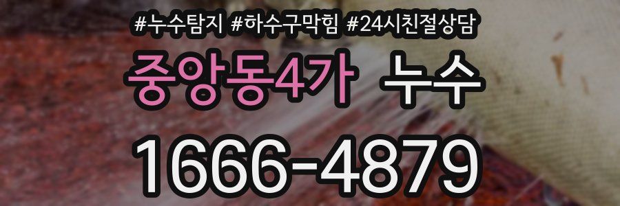중앙동4가 누수