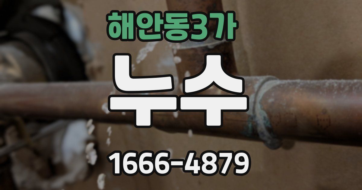해안동3가 누수