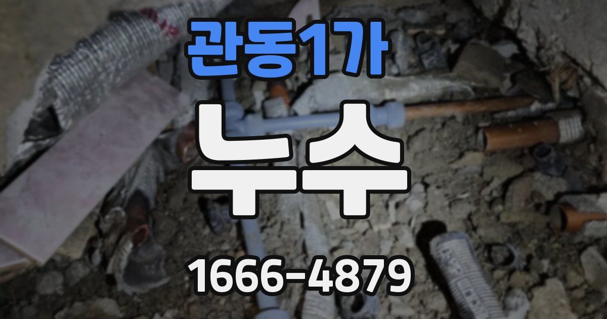 관동1가 누수