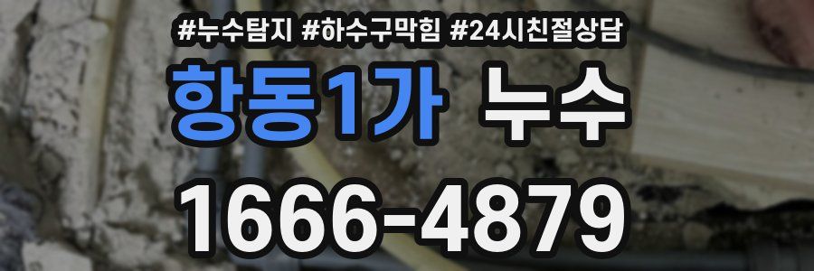 항동1가 누수