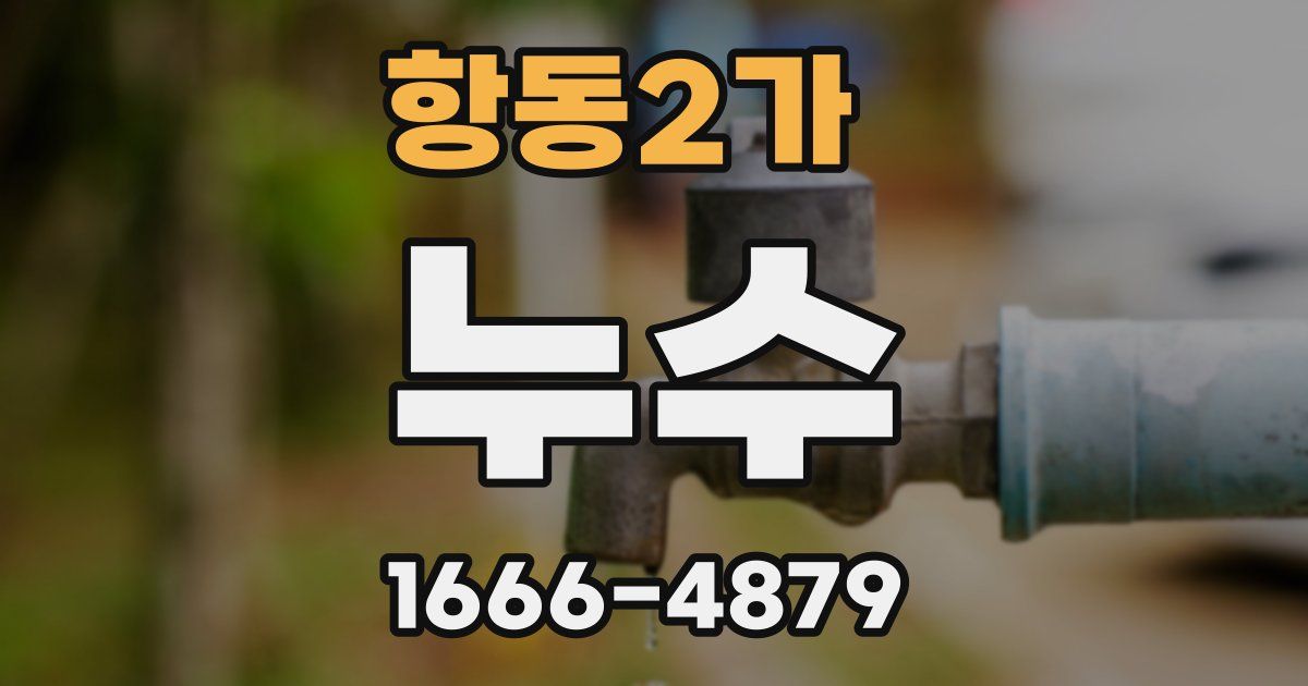 항동2가 누수