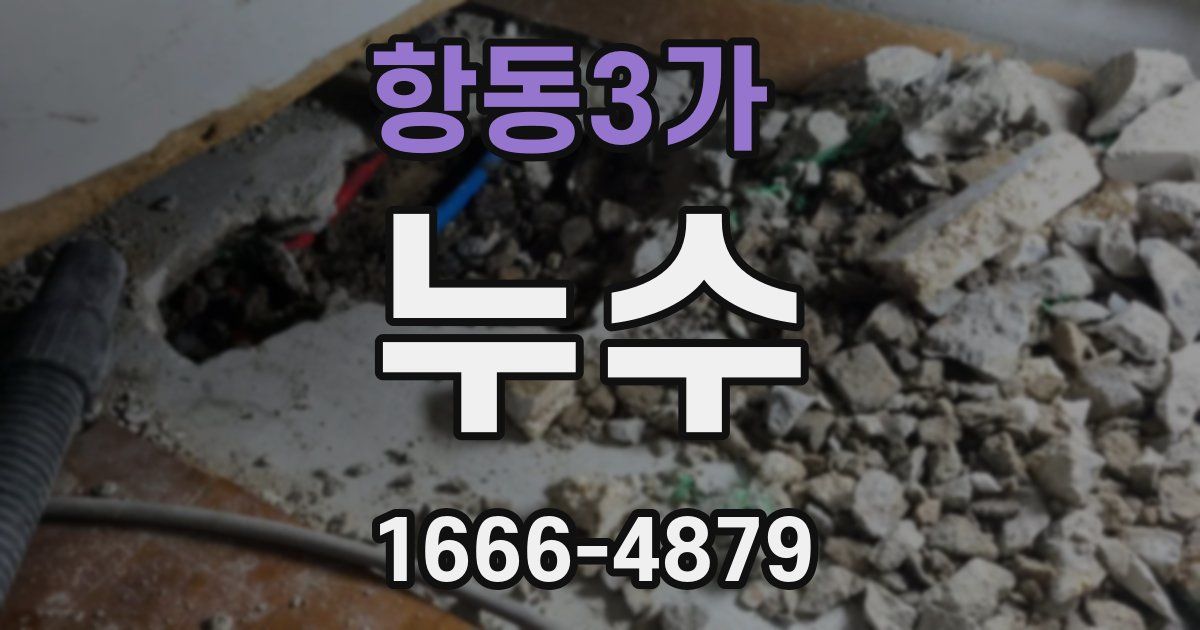 항동3가 누수