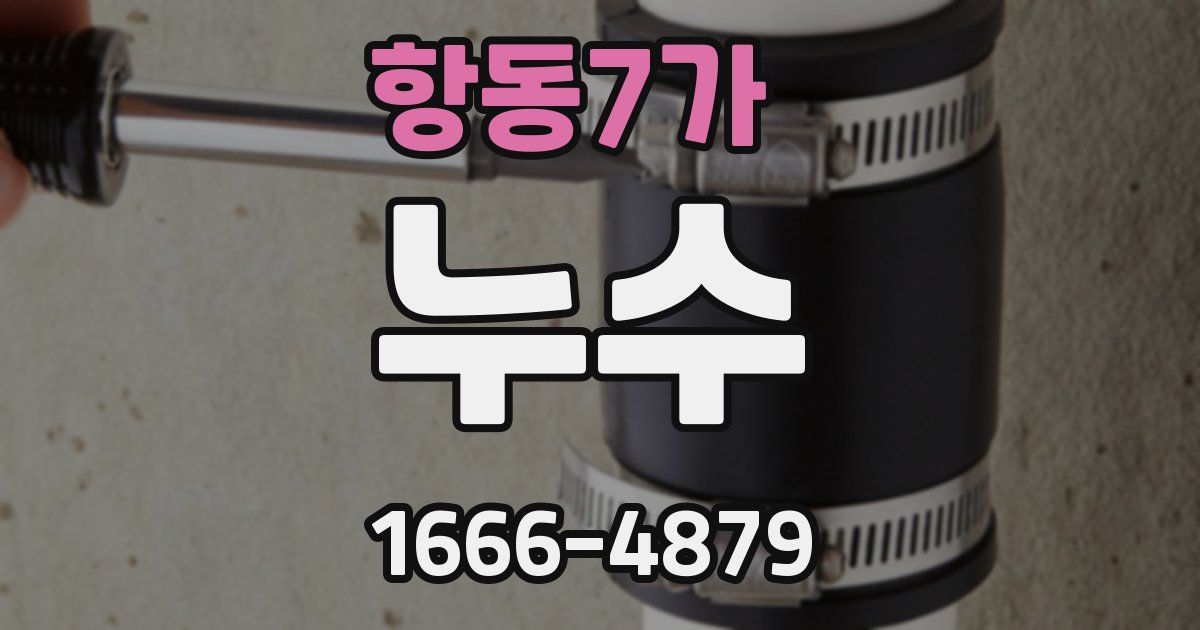 항동7가 누수