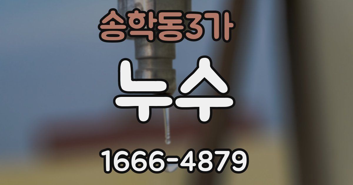 송학동3가 누수