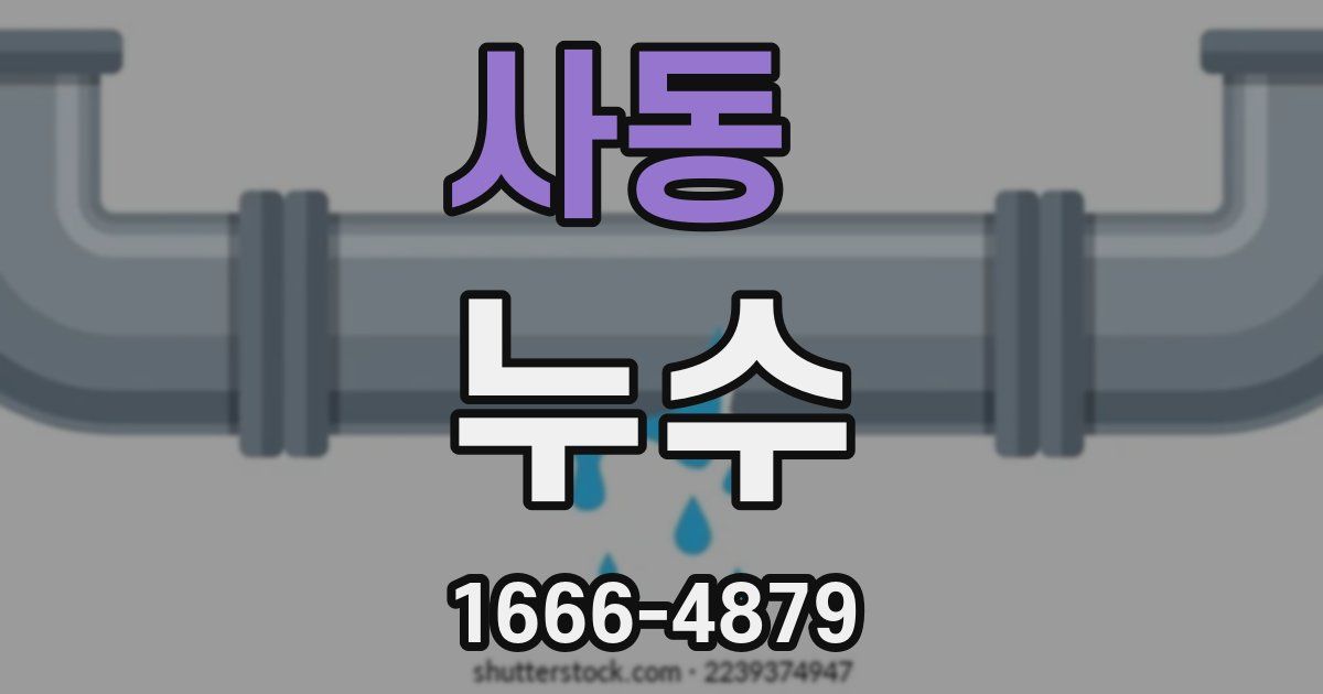 사동 누수