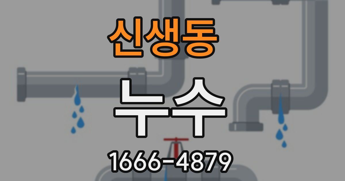 신생동 누수