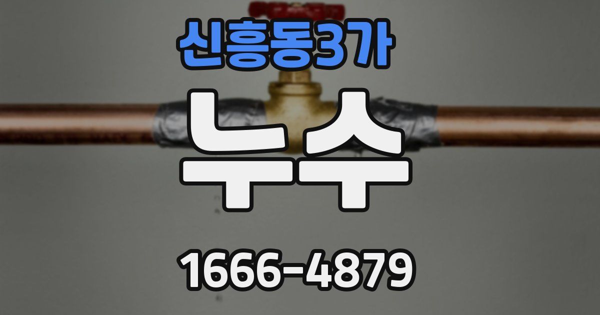 신흥동3가 누수