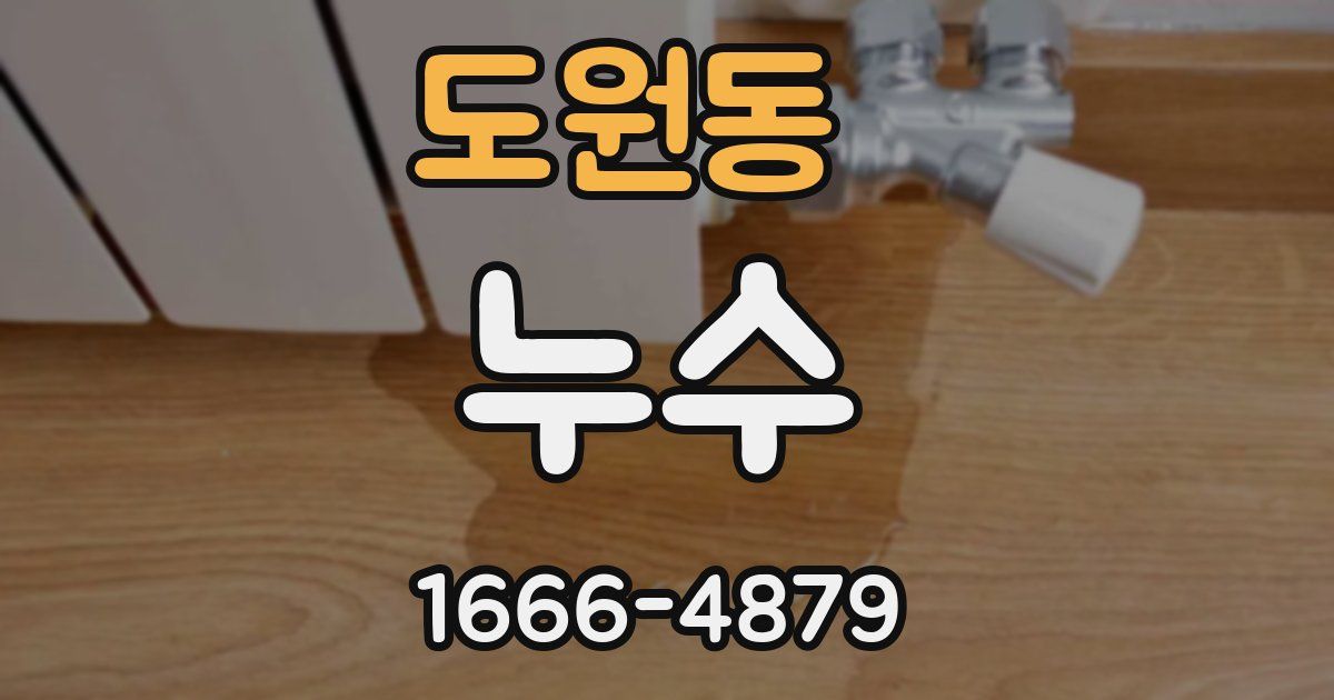 도원동 누수
