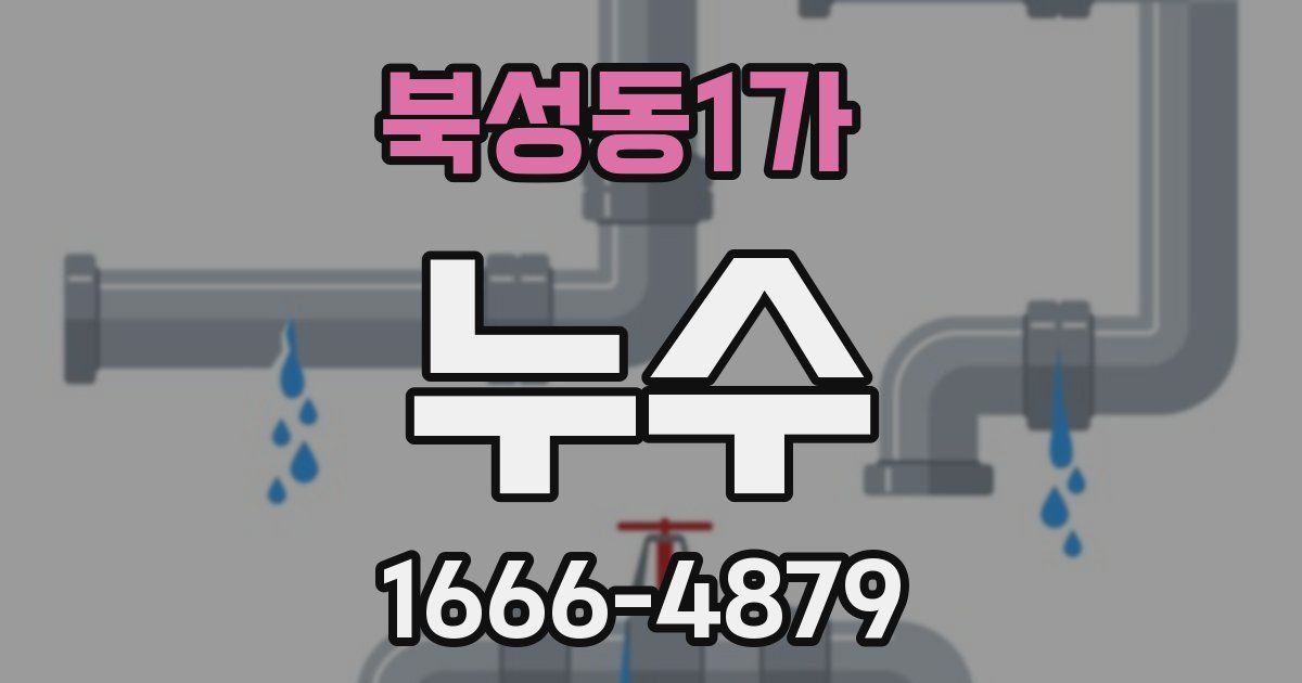 북성동1가 누수