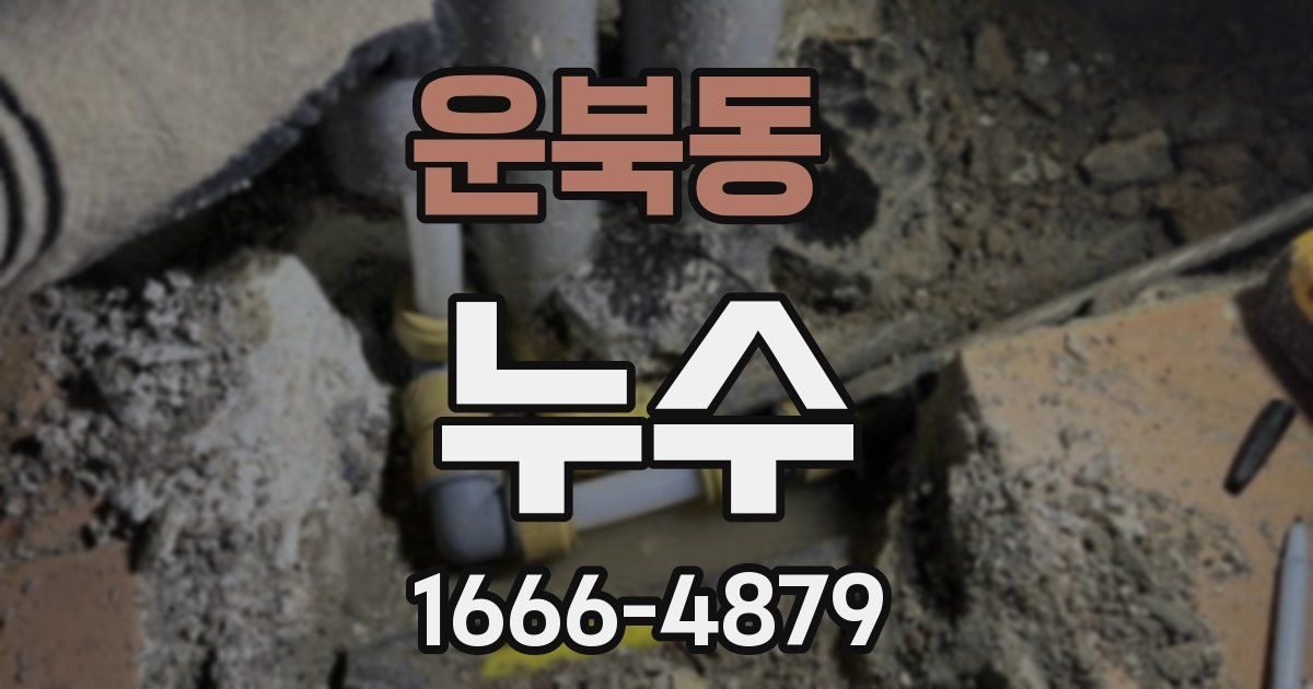 운북동 누수
