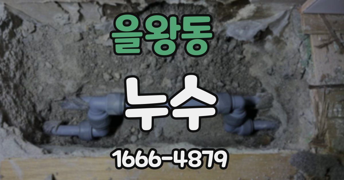 을왕동 누수